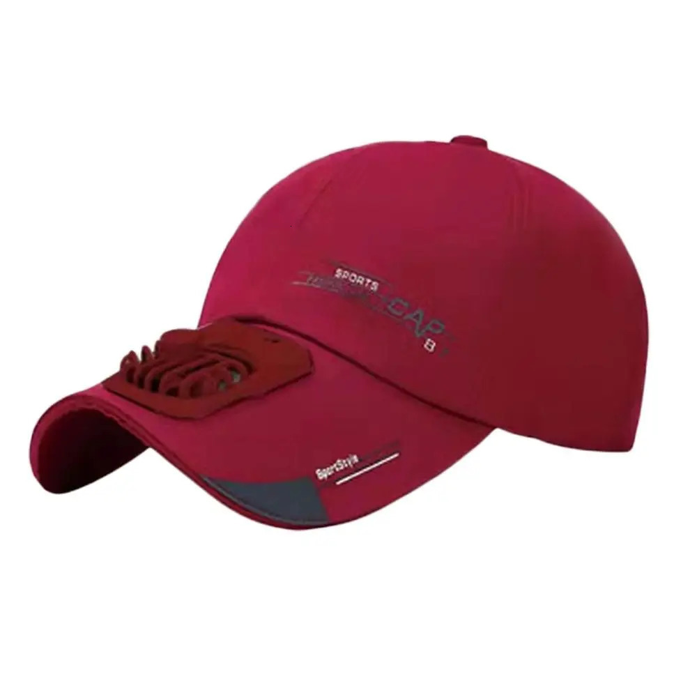 Womens Summer USB Charging Cooling Fan Baseball Hat Outdoor Golf Sunshade Hat 2-Speed Adjustable Foot Hat Hiking Beach Sun Hat 250430