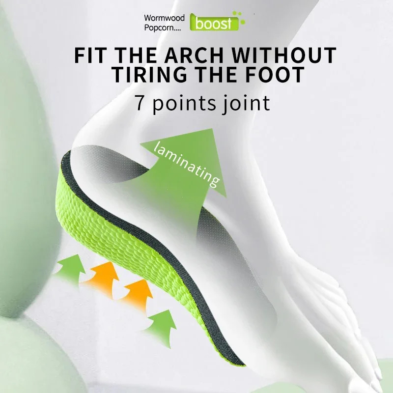 1Pair Height Increase Insoles Shoes Flat Feet Arch Support Orthopedic Insoles Sneakers Heel Lift Half Shoe Pads Height Boosters 250429