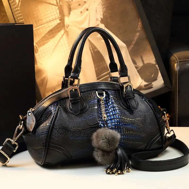Spring patent leather embroidered printed handbag dumpling banquet dress large-capacity one-shoulder cross-body women's bag