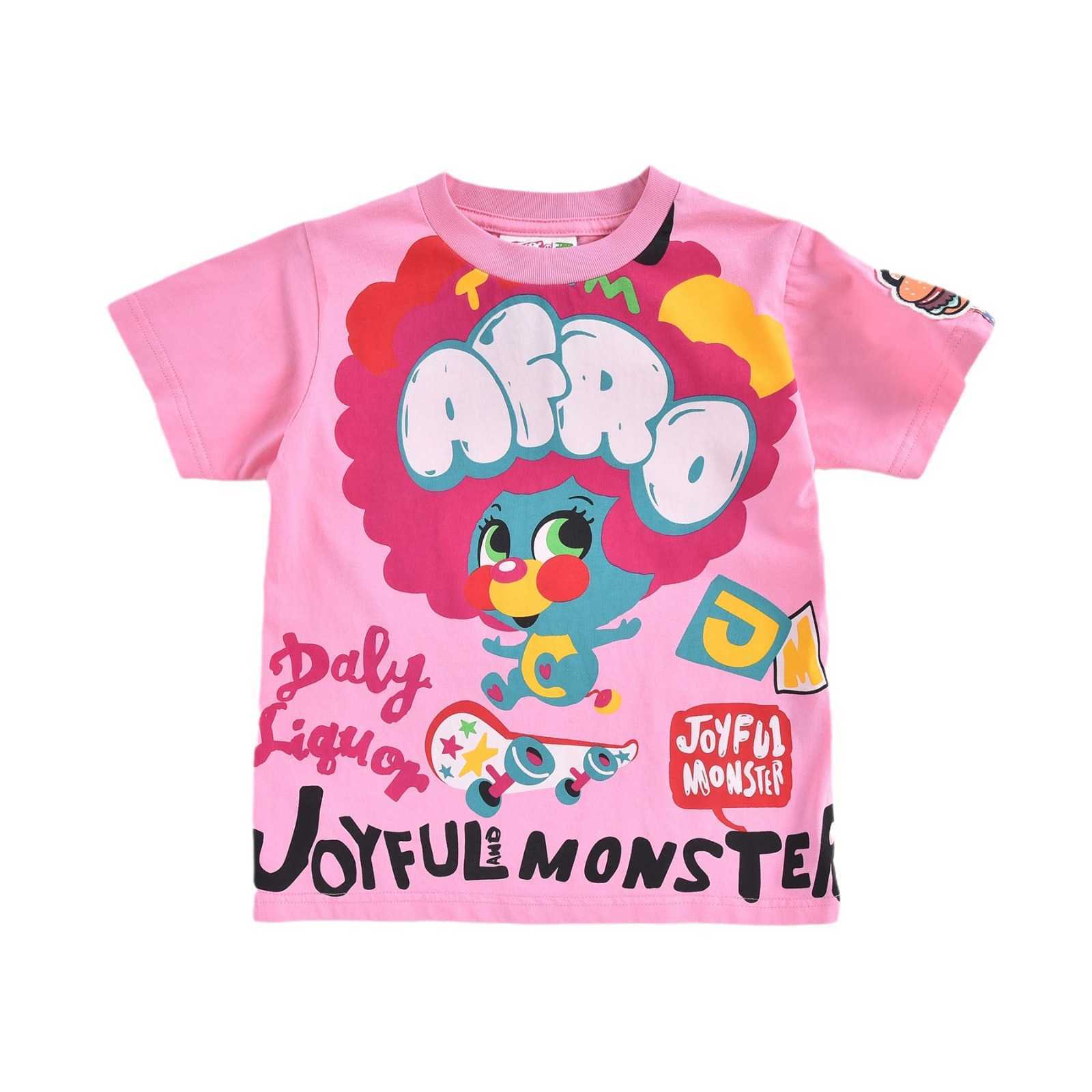 Jam Gaodings New Summer Collection of Childrens and Boys Parentchild Clothing Cartoon Trendy Fashion Style Printed Short Sleeved Tshirt and Children Y