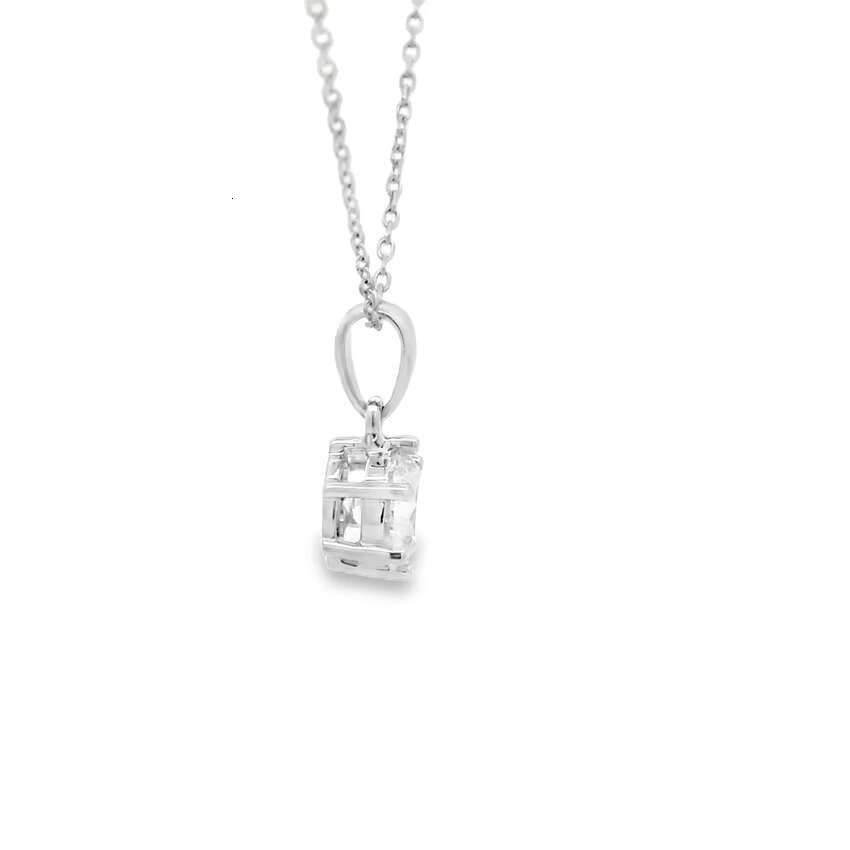 0.5Ct 1Ct 1.5Ct 2Ct Round Cut Lab Grown Diamond Necklace Pendant D-VS1 Diamond Solitaire Necklace Four Claws