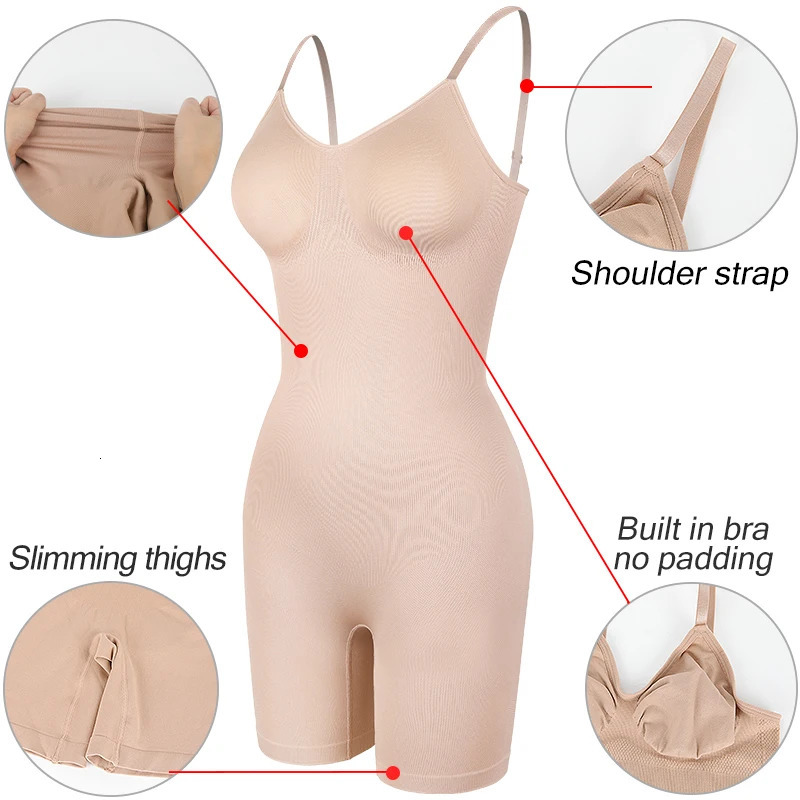 Womens shaping tight fitting clothes abdominal control hip lift full thick slimming waist trainer weight loss underwear Fajas 250430