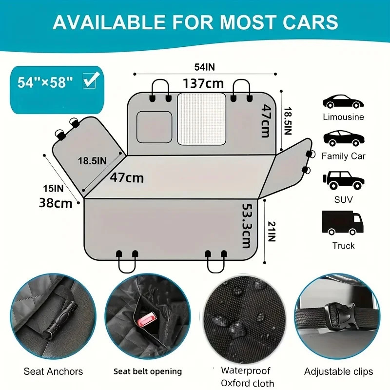 The ideal car seat cover upgrade your car seat with this waterproof and scratch resistant dog hanger cover 250427