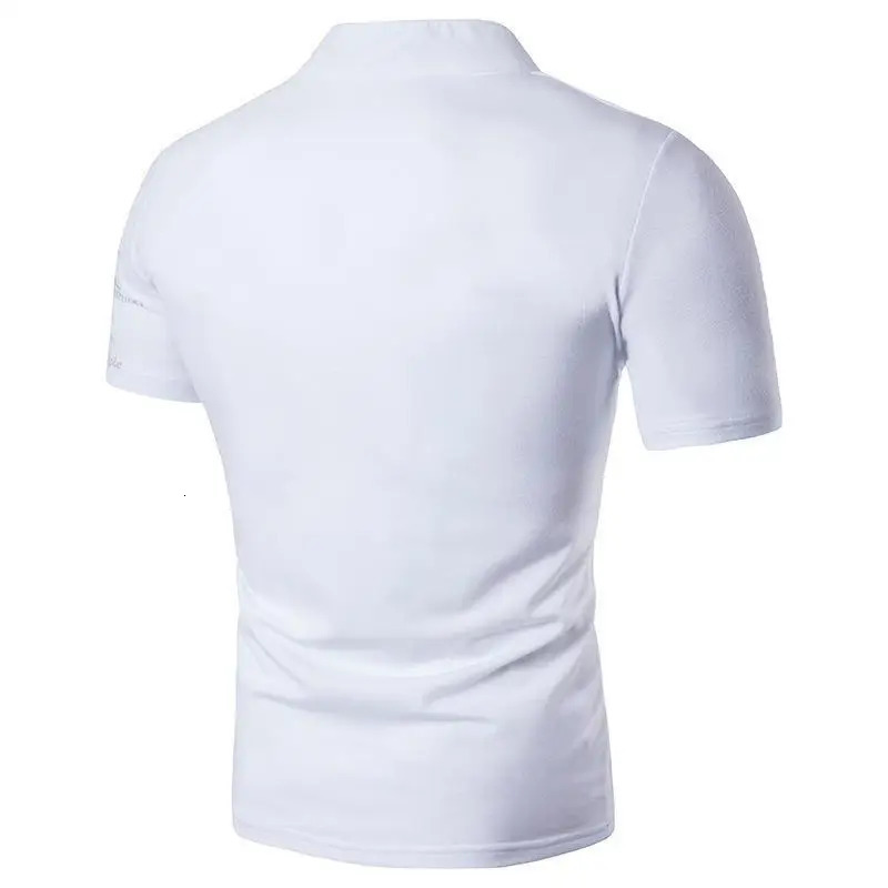 short sleeved T-shirt 2/1Pcs mens casual polo shirt summer fitness Ultralight top sports shirt V-neck T-shirt printed zipper 250428