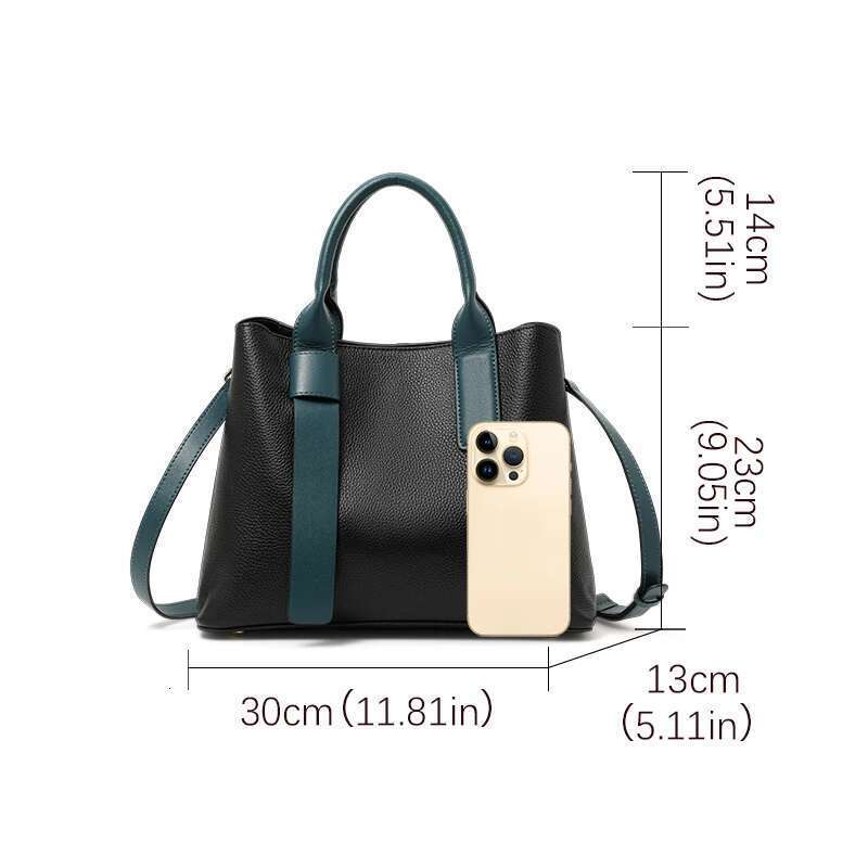 Aidrani Women's Genuine Leather New High-Quality Cowhide Handbag Elegant Versatile Single tote Shoulder Crossbody Bag