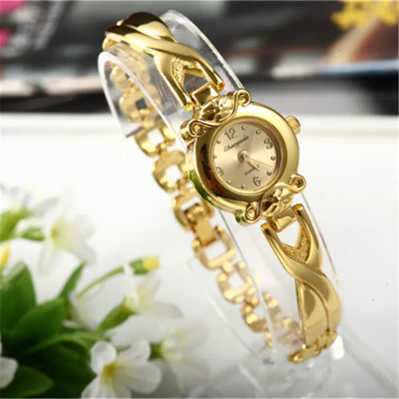 Gold Bracelet Womens Small Dial Womens Watch Steel Elegant Quartz Womens Watch Fashion Gift reloj mujer 250425