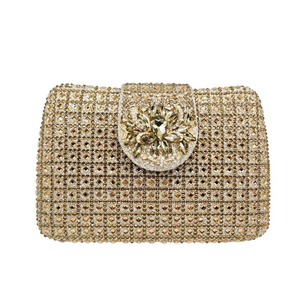Dinner Bag New Full Handheld Diamond Embedding Banquet Bag Celebrity Girl Rhinestone Purse Bag KQ