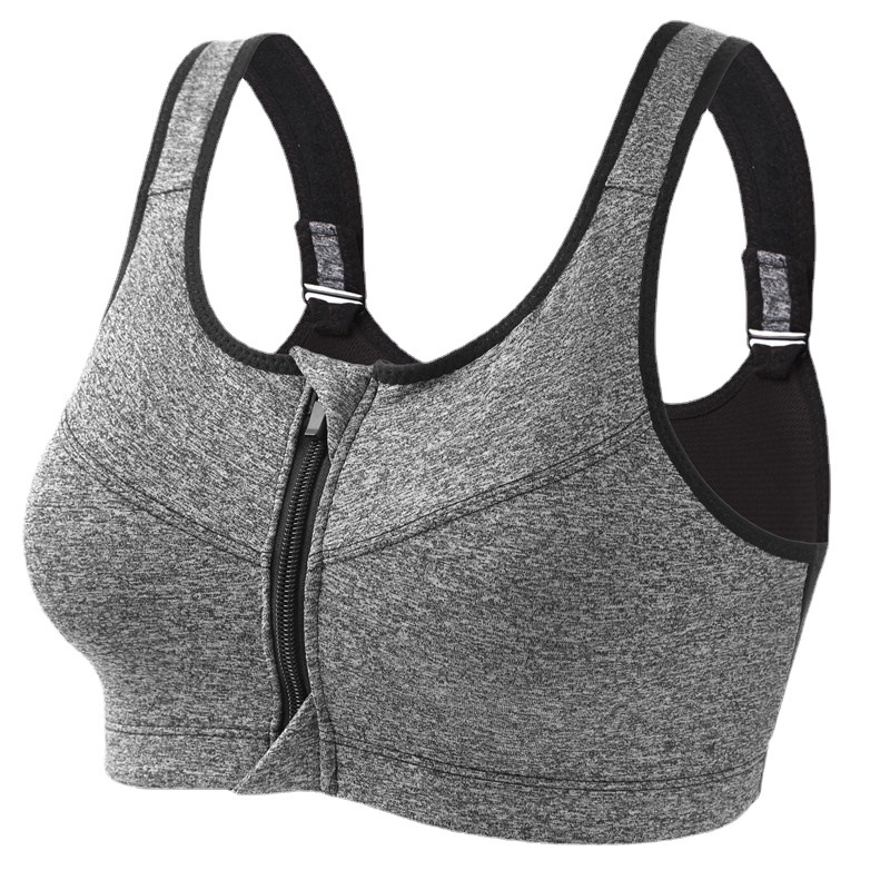 Large size sports bra without steel rim gathering yoga fitness shockproof running women's seamless underwear beauty vest