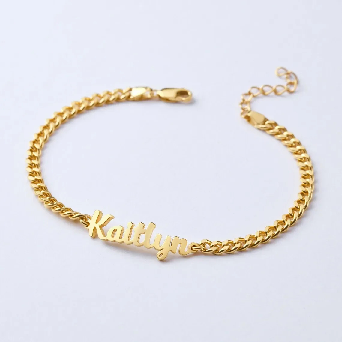 Personalize Custom Baby Name Bracelet Gold Color Stainless Steel Adjustable Bracelet Born To Child Girls Boys Jewelry Gift 250430
