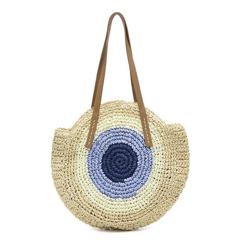 Summer Large Capacity Straw Handbag Handmade Hollow Out Shoulder Bags For Women Big Holiday Beach Bag Portable Totes Pack