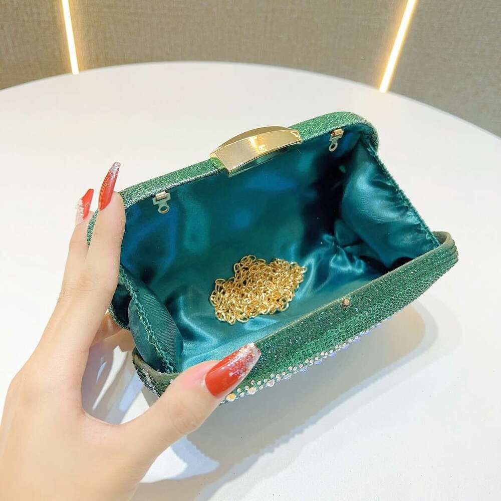Dinner Bag New With Diamond Inlaid Three Dimensional Box Hand Held Evening Outfit Formal Dress Banquet Bag Wedding Gift Bag KQ