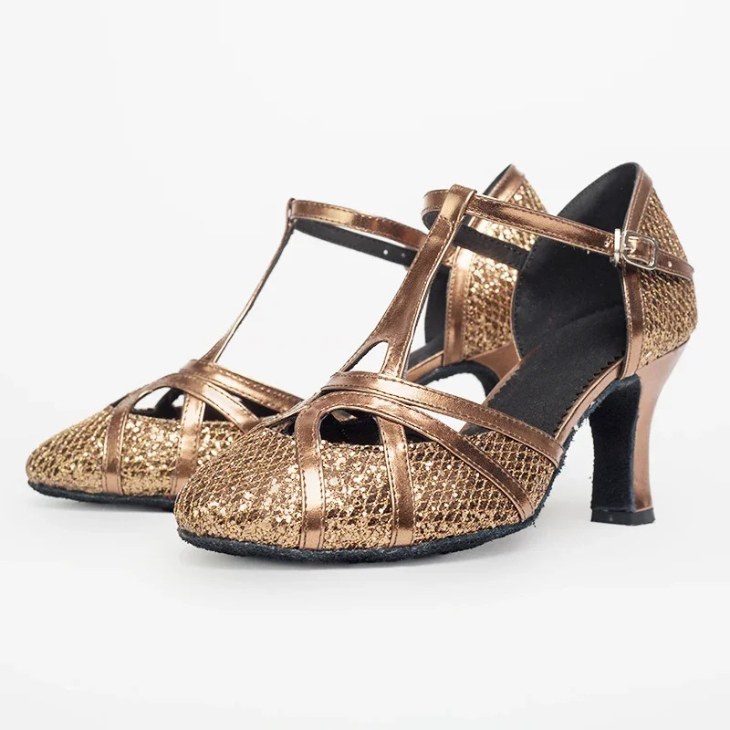 CLYFAN ballroom dance shoes womens sparkling modern dance shoes salsa ballroom tango Latin shoes 250425