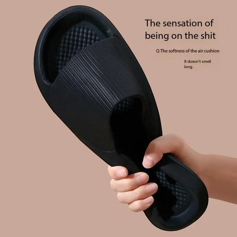Beach Summer Soft Sole Massage Shower Shoes for Women Men Couples Waterproof Non-slip Home Leisure Fashion Bathroom Slippers 250428