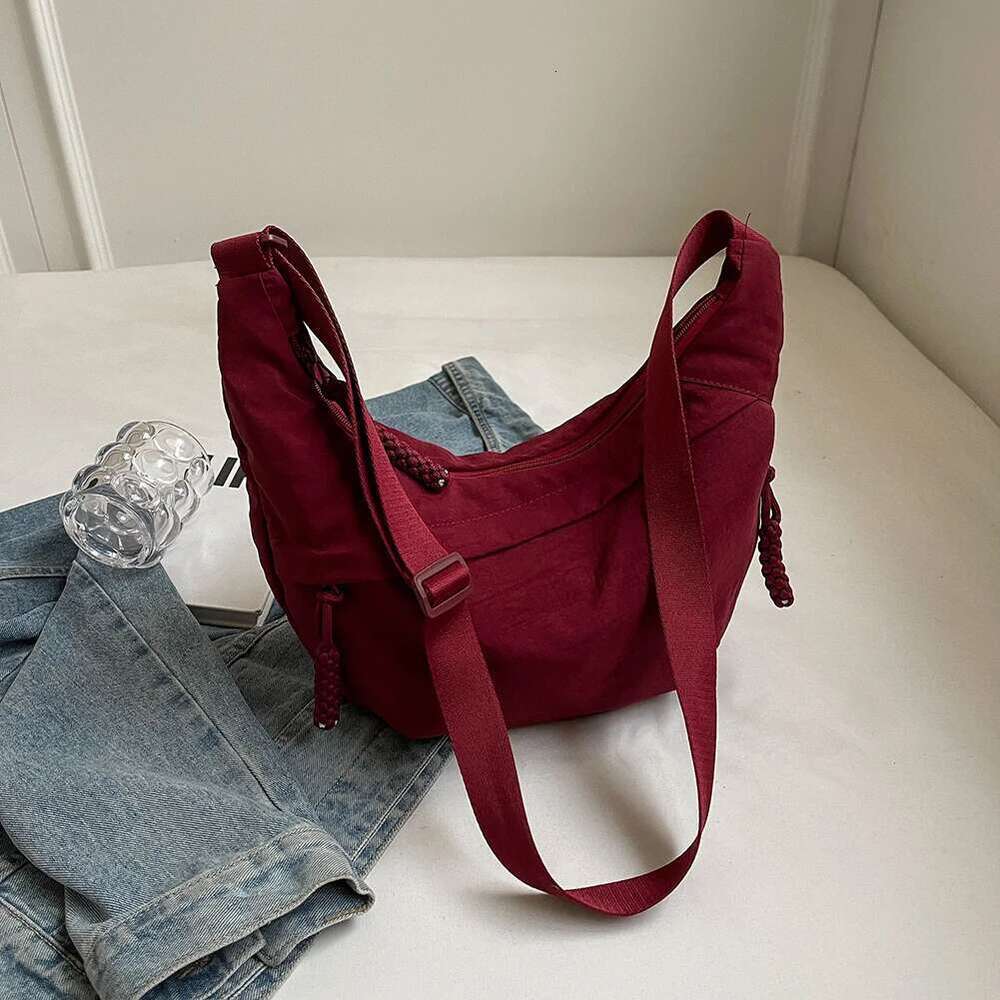 Women Hobo Sling Multi-Pockets Crescent Crossbody Large Capacity Daily Messenger Adjustable Strap Outdoor Travel Bag
