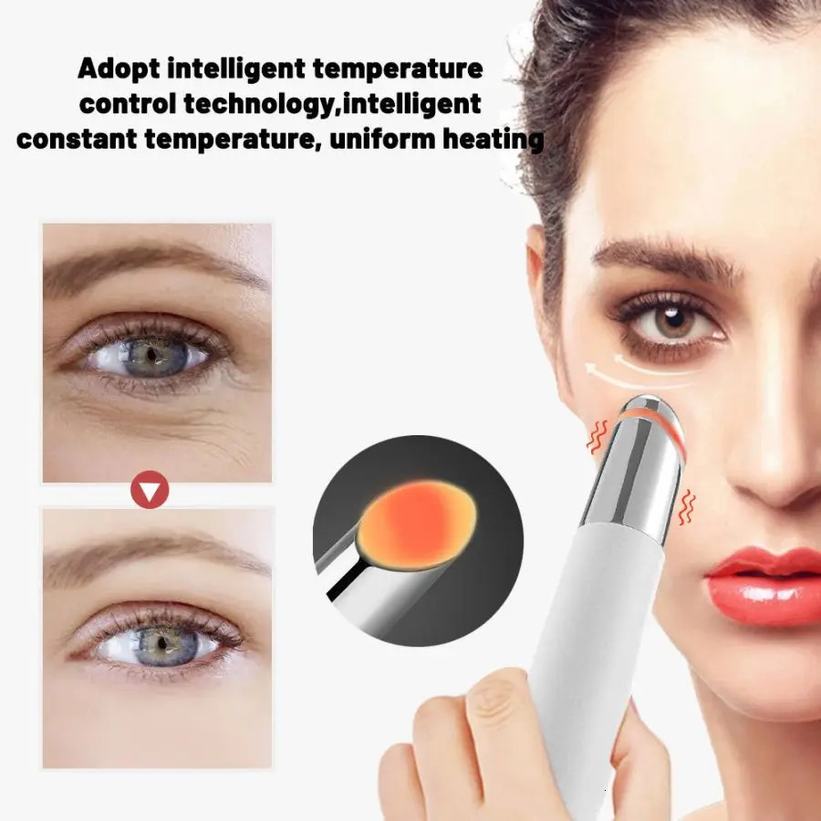 Eye Massage Beauty Device LightenDark Circles compress 3 Color LEDPon Therapy Heated Vibrator ElectricEye Massager 250422