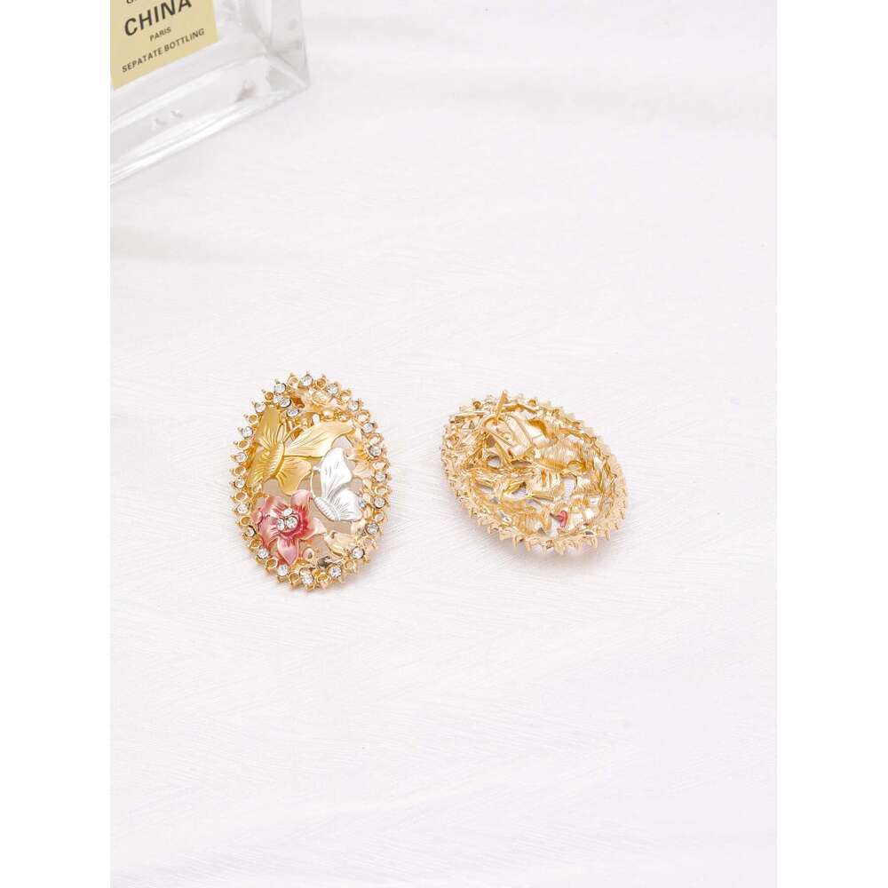Butterfly African Necklace Dubai Gold Plated Jewelry Set For Women Wedding Bridal Travel Party Bracelet Earrings Ring