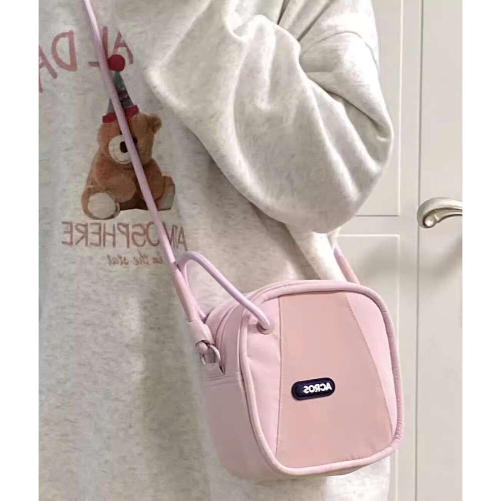 Cute stylish small square 2025 spring summer new collection, pink tender, niche bag, casual and versatile single shoulder crossbody bag
