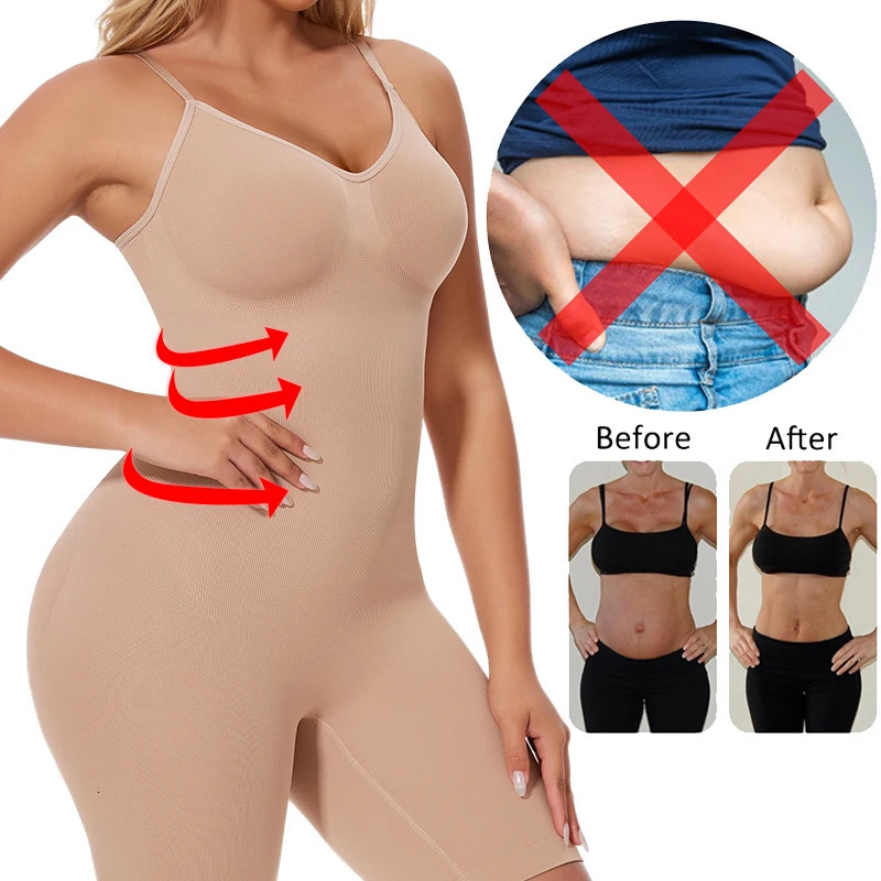 Womens shaping tight fitting clothes abdominal control hip lift full thick slimming waist trainer weight loss underwear Fajas 250430
