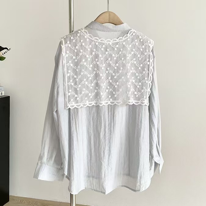 K586 Lace scarf can be used as a belt. Spring new Japanese sweet Korean style gentle design lace shawl AL228