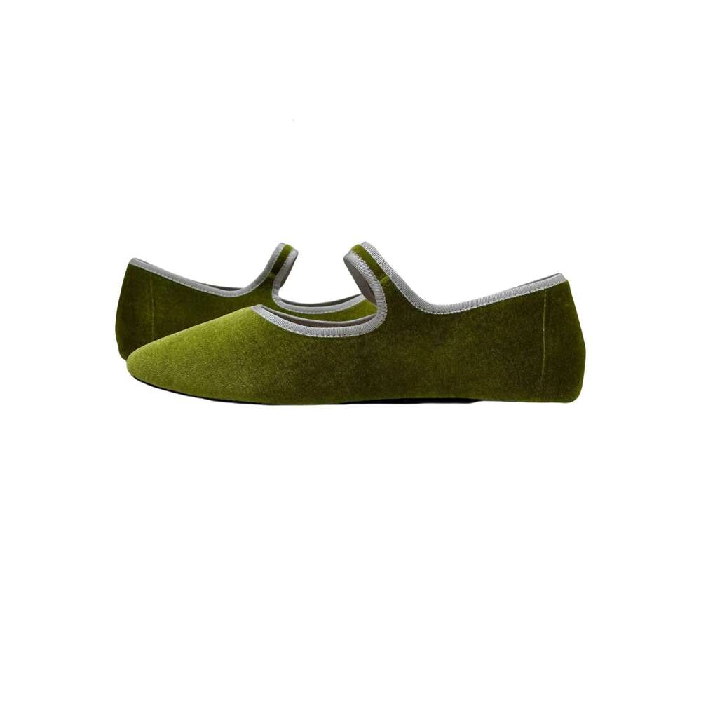 Fashion Comfortable Ballet Flats Vintage Mary Jane Women Silk Round Toe Casual Office Women's Shoes