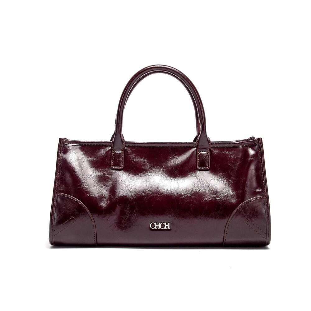 Fashion Classic Retro New Handheld Shoulder 2025 Large Capacity Solid Color Women's Bag