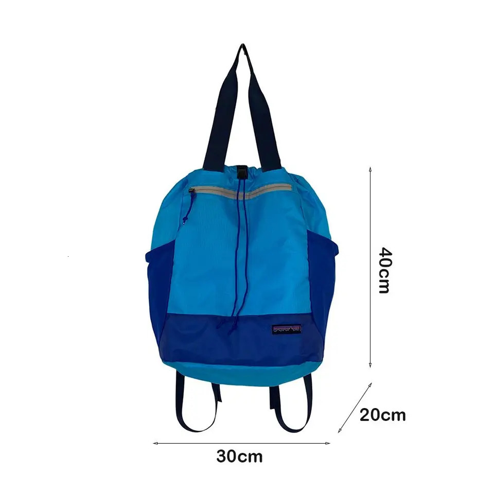 Contrasting Color Backpack for Outdoor Travel Waterproof Lightweight Backpack Daily Versatile Backpack Fashion Bag 250427