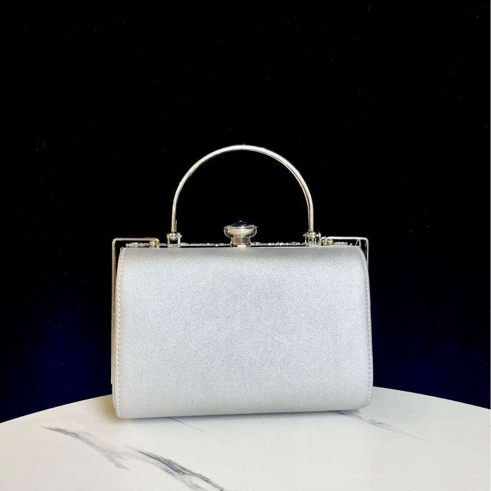 Dinner Bag New Handbag Banquet Sparkling Small Square Single Shoulder Crossbody With Diamond Inlaid Carrying Bag KQ