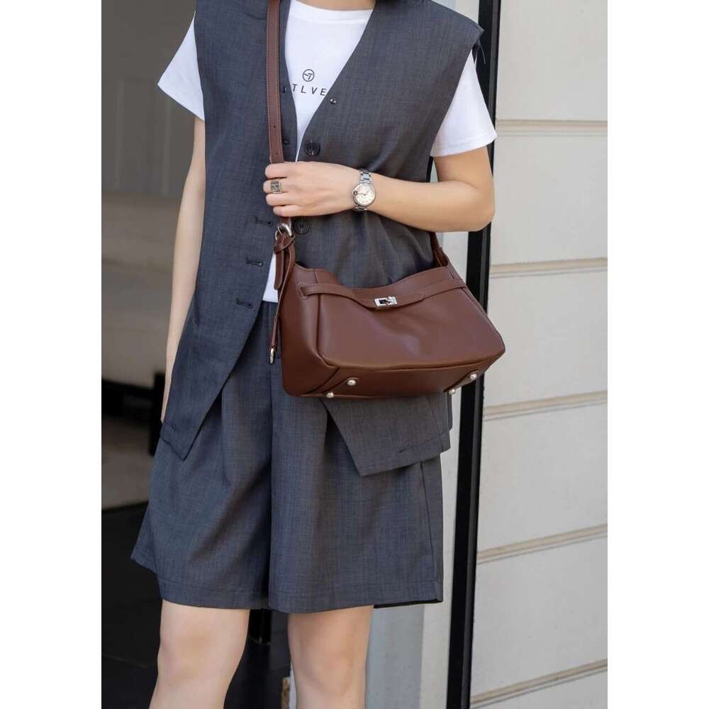 Genuine Leather Fashion Shoulder Corssbody Bags for Women Designer High Quality Ladies Black Brown Coffe White Bag New