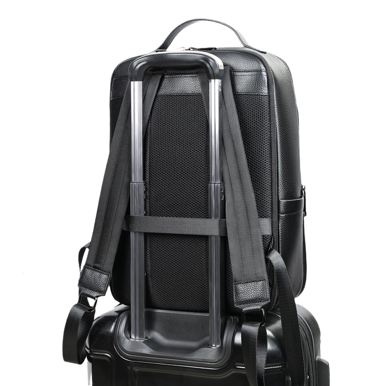 Malunte genuine leather cowhide backpack, men's bag, high-end business computer backpack collection, men
