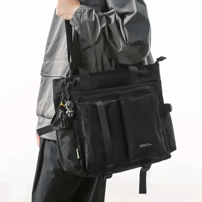 Trendy brand tooling messenger large capacity Japanese shoulder men's multi-functional commuter computer bag sports hand