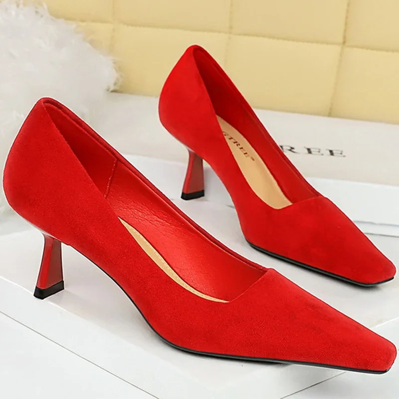 Womens 6cm High Heels Black Blue Pump Stills Womens Escarpins Series Wedding Bridal Low Boots Party Light Elegant Fashion Shoes 250430