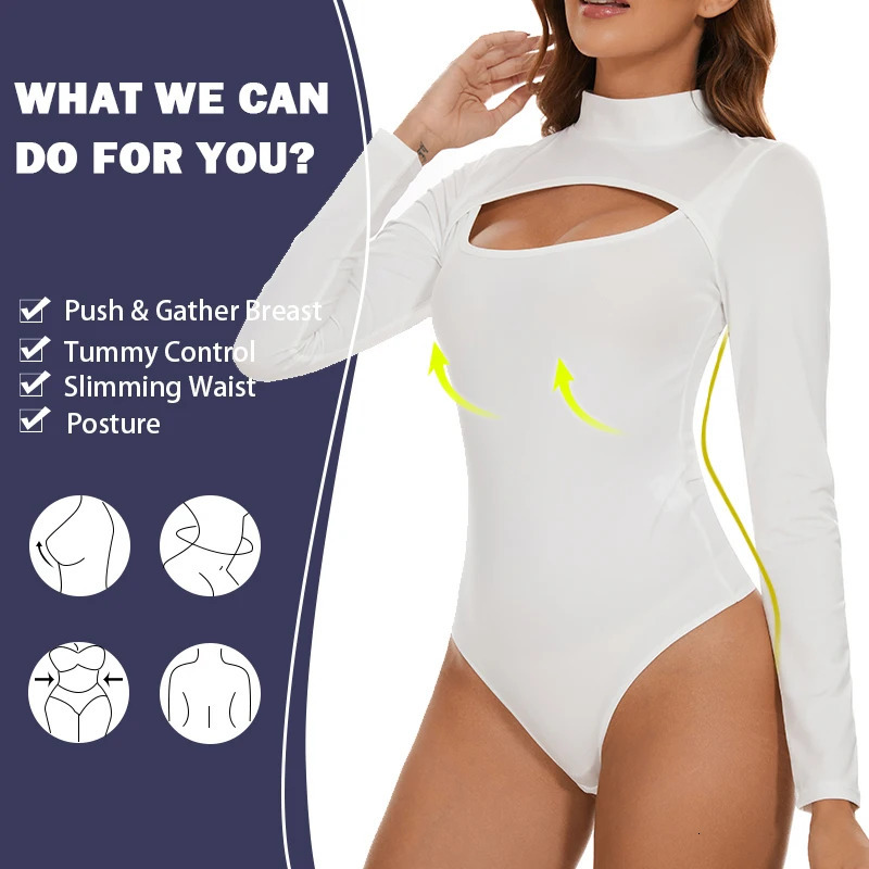 high neck tight corset with sexy open hole fitting suitable for womens abdominal control of body shape weight loss allinone 250430