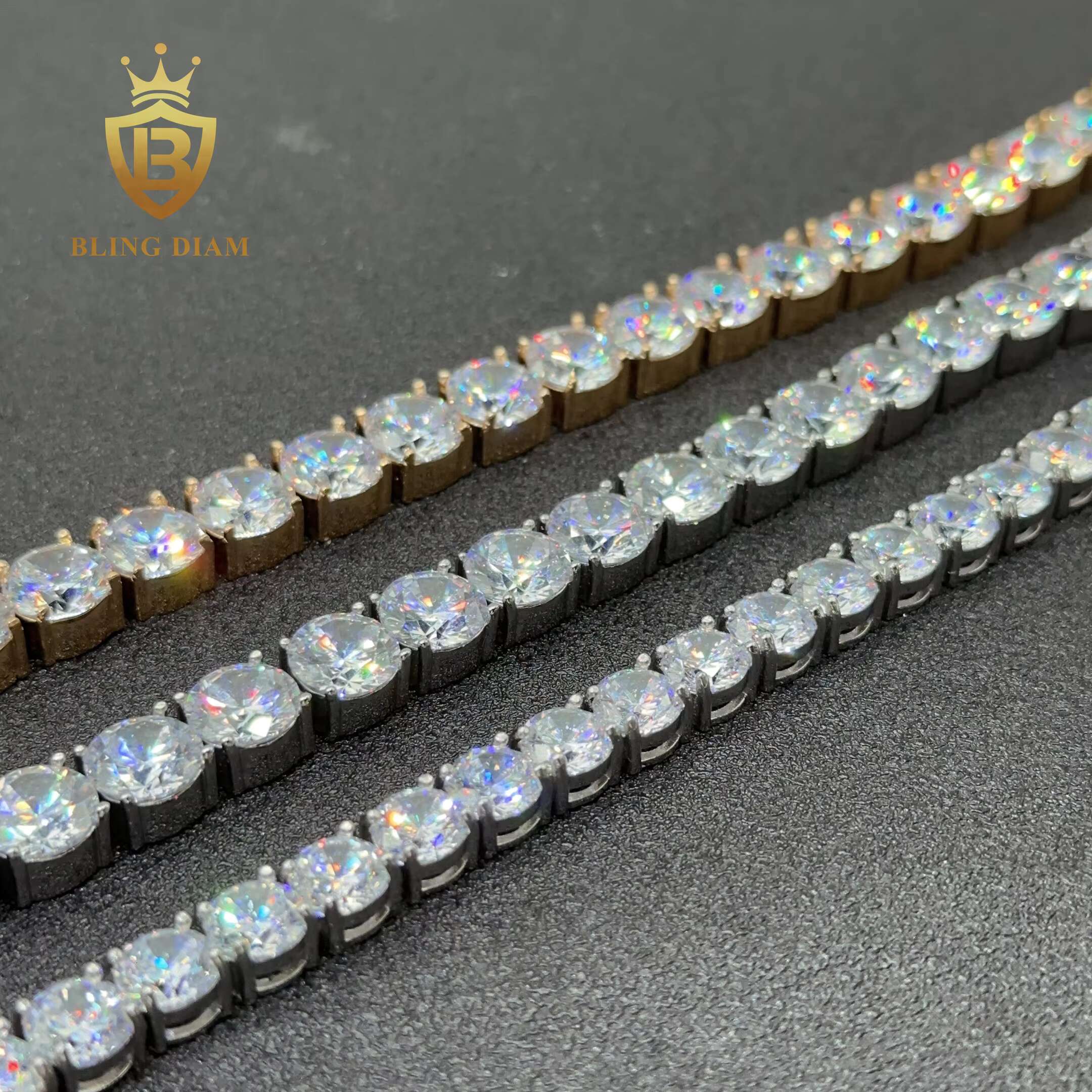 Direct Sale 8mm 10mm 316L Stainless Steel Tennis Chain 5a+ Cz Diamond Hiphop Tennis Necklace Bracelets