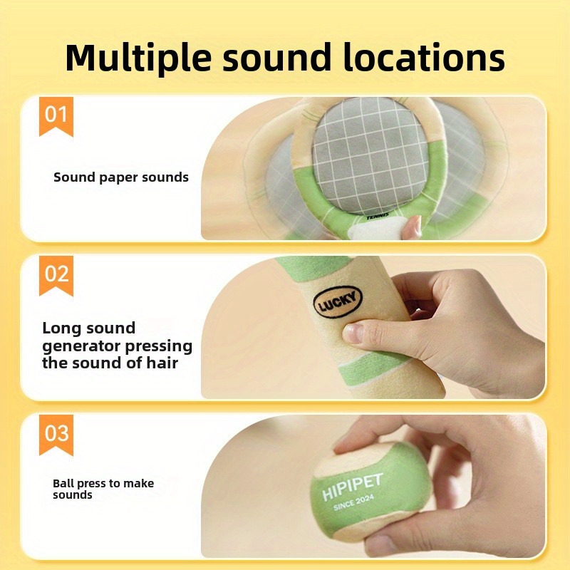 Dog sound-producing toy, interactive squeaky dog toy ball, bite-proof and teeth-cleaning, suitable for fun training and outdoor activities, for all br