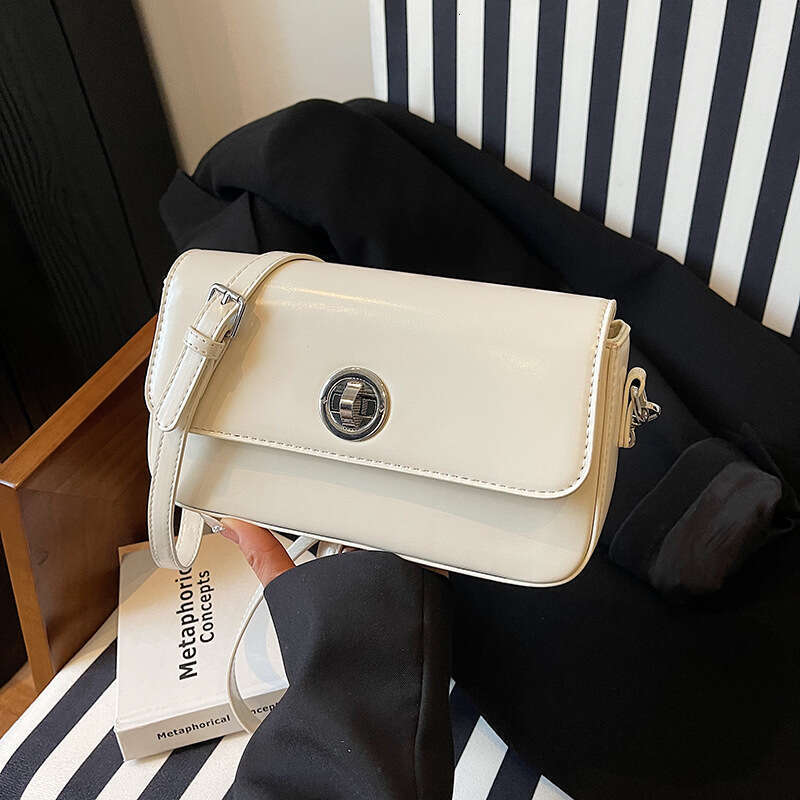 Texture Simple Small Square for Women 2025 Spring New Collection Solid Color Versatile Crossbody Korean Edition Underarm Bag