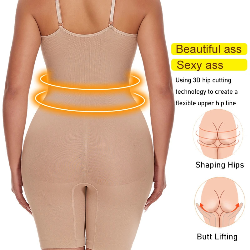 Womens shaping tight fitting clothes abdominal control hip lift full thick slimming waist trainer weight loss underwear Fajas 250430