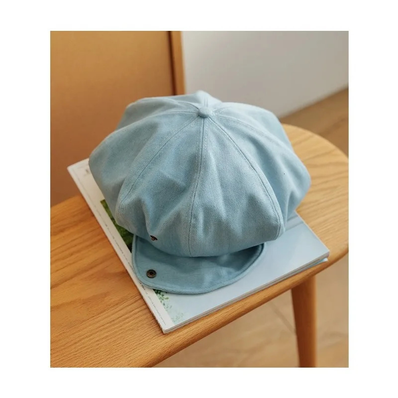 Beret womens big format s boy hat niche big head prominent face small cloud painter hat 250430