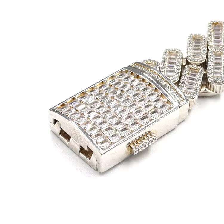 Cheap Price 19mm Brass Zircon Iced Out Hip Hop Jewelry Cuban Link Bracelet Men Women Bulk Order