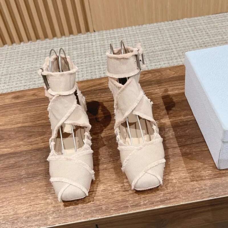 Cross Tied Fringe Ballet Square Toe Flat Shoes Hollow Out Shallow Mental Buckle Mary Janes Solid Patchwork Retro Pumps