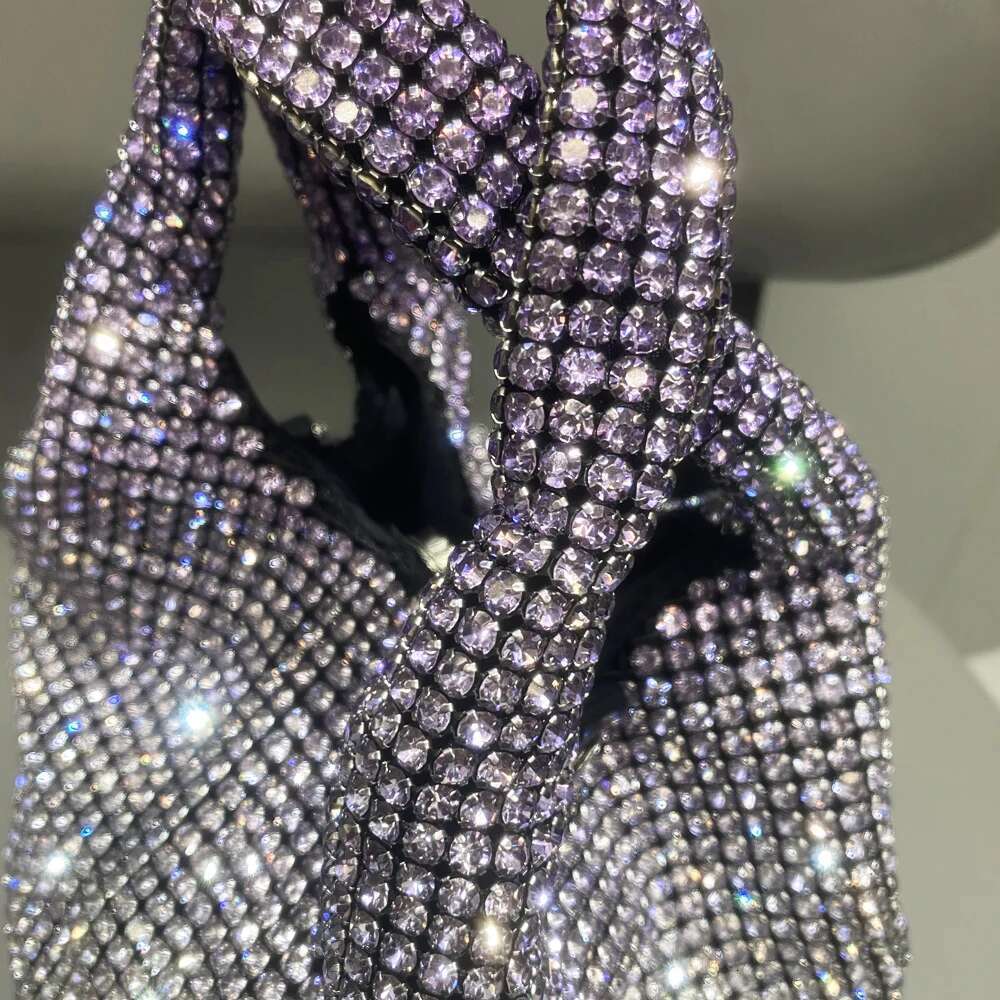 Rhinestones Evening Clutch Bag Purses And Handbag Designer Hobo Shoulder Shiny Crystal Clutch Purse Bucket Bag