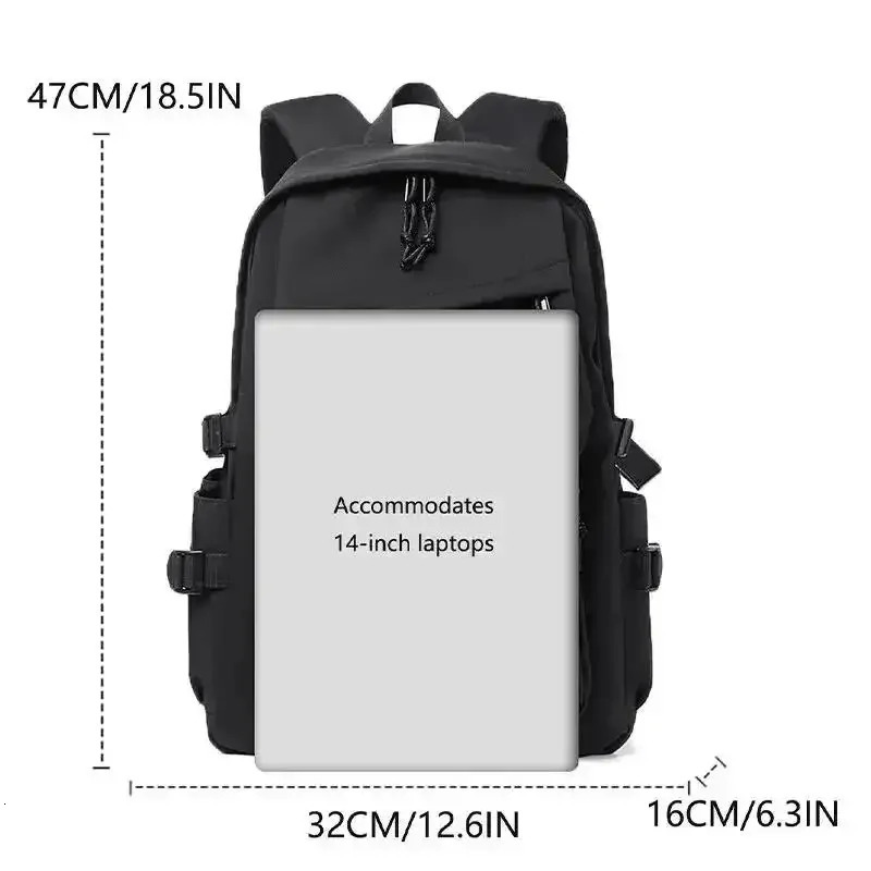 Mens backpack high-quality laptop backpack high-capacity waterproof travel bag fashionable mens school backpack 250427