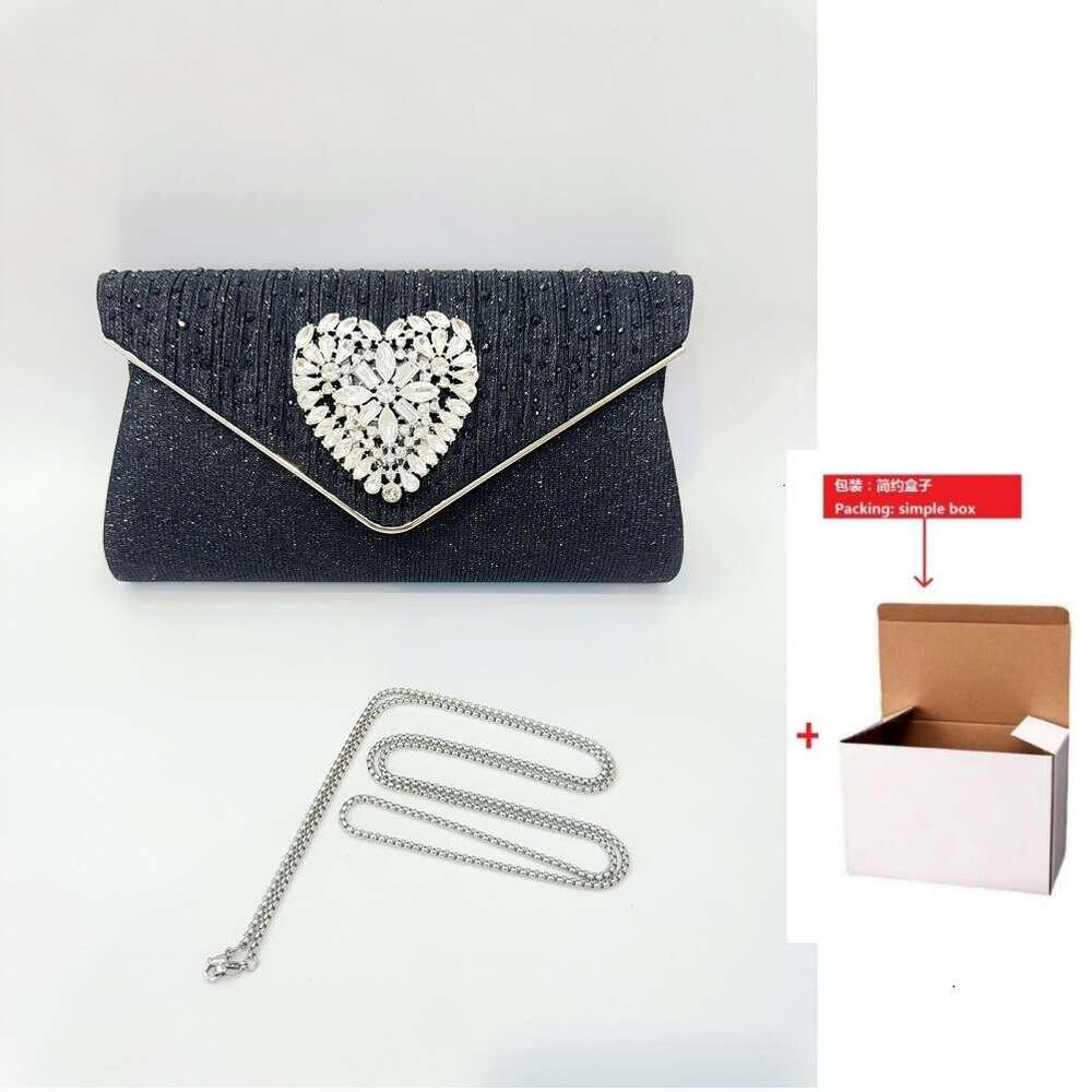 Dinner Bag New Diamond Studded Hand Held Wedding Birthday Party Evening Dress Bag Diagonal Cross Socialite Dinner Bag KQ