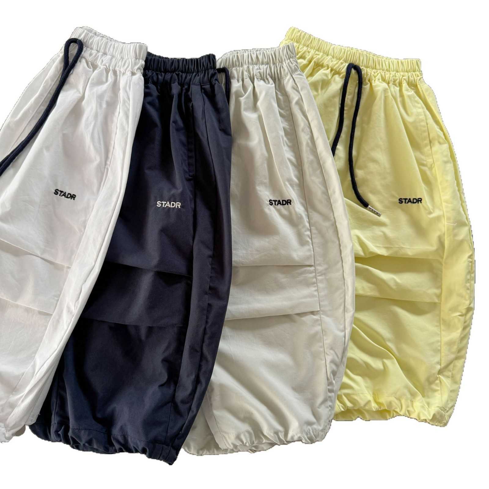 2025 Summer New Boys and Girls Four Color Embroidered Parachute Pants Personalized Baby Casual Pants Trendy Y250430HBUI