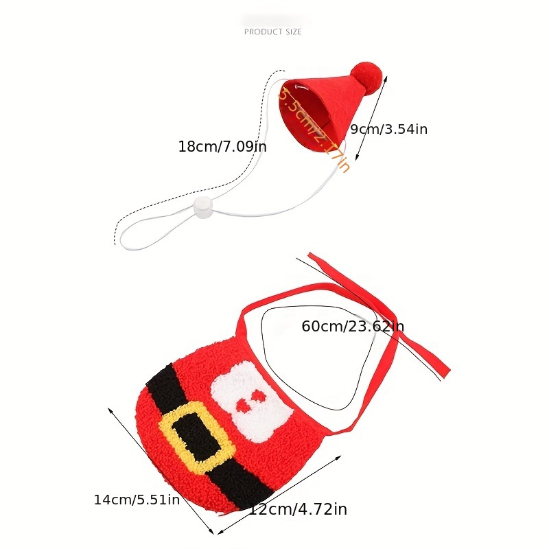 Pet birthday costume sets, cat and dog Christmas sets, suitable for small and medium-sized pets