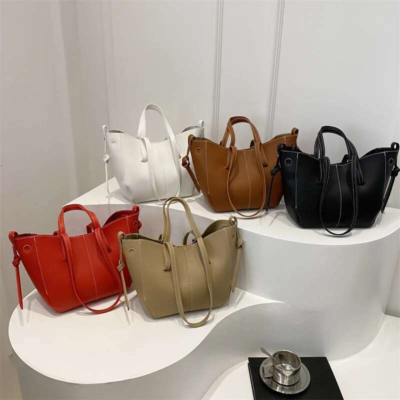 Trend Lychee Pattern Tote Bag, Spring Texture, Large-capacity Commuting To Work, Shoulder Messenger Bag