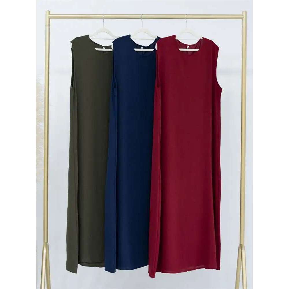 Ramadan Sleeveless Abaya Turkey Islam Arabic Muslim Long Dress African Dresses For Women Clothing Robe Musulmane Femme Vestidos