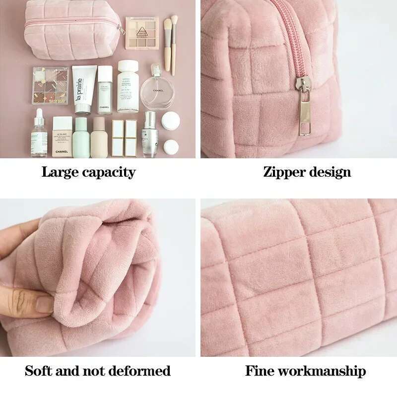 Simple Makeup Pen High Appearance Level WOMEN'S Large Capacity Pillow Bag Portable Storage Bags
