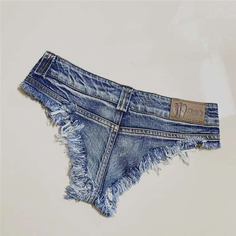 Low Waist Mini Hot Jeans Dance Thong Bar Shorts Denim Beach Casual Lady