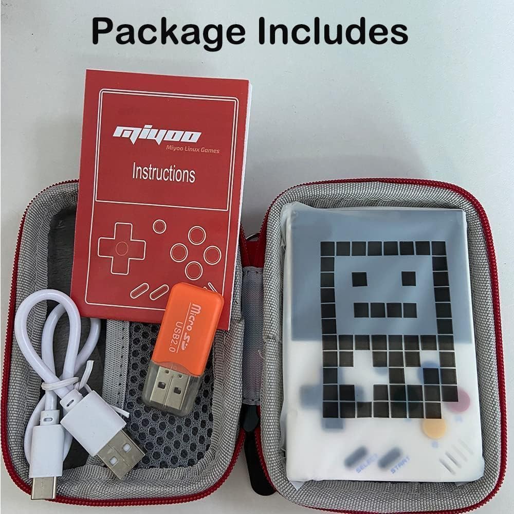 Miyoo Mini V4 Retro Game Console,Portable Handheld Video Game Console ,2.8 inch IPS Screen 750x560 Resolution Screen with 128GB Card 11000+ Games, Lin