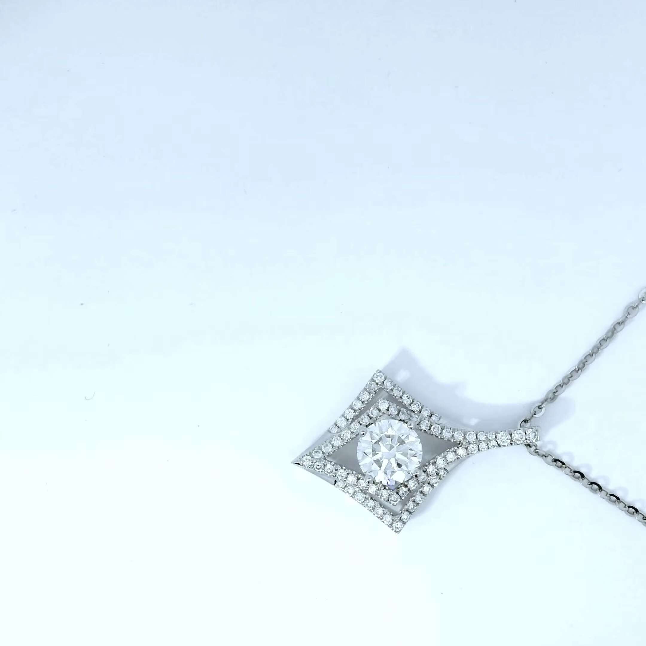 9K 14K 18K Gold Lab Grown Diamond Womens Jewelry CVD Diamond Tennis Necklace Choker 18k Gold